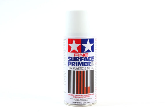 Tamiya Fine Surface White Primer (180ml Spray) 87044