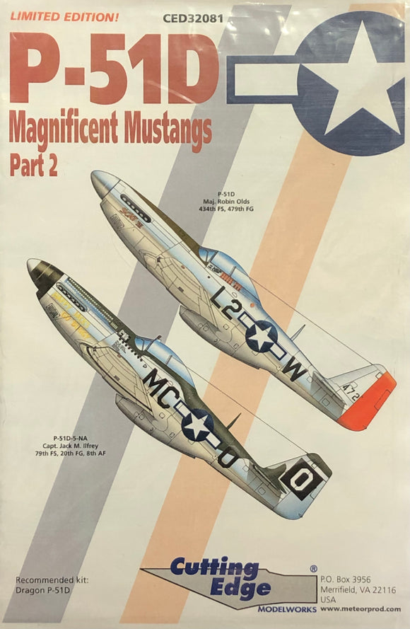 1/32 Cutting Edge Decals P-51D Magnificent Mustangs 32081