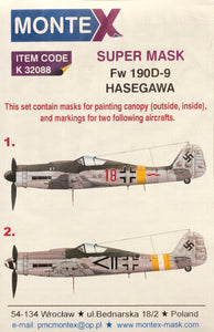 1/32 Montex Mask Set Fw 190D-9 K32088