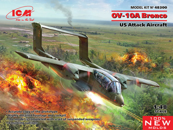 1/48 ICM USAF USMC OV10A Bronco Attack Aircraft 48300