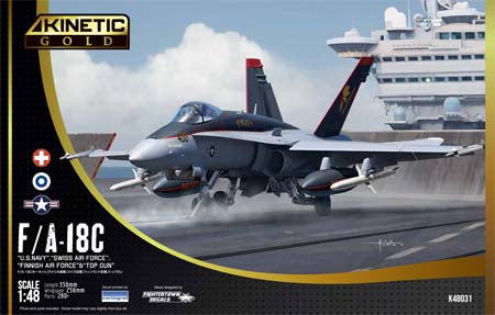 1/48 Kinetic Harrier F/A-18C US Navy, Swiss AirForce, Finnish AirForce.