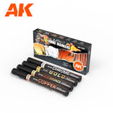 AK Interactive Metallic Effect Markers