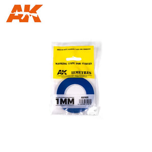 AK Interactive #9181 MASKING TAPE FOR CURVES 1MM