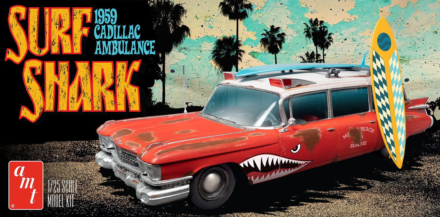 1/25 AMT SURF SHARK 1959 CADILLAC AMBULANCE #1242 – HobbyNut
