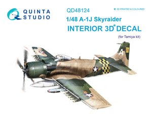 1/48 Quinta Studio A-1J 3D-Printed Interior (for Tamiya kit) 48124