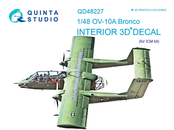 1/48 Quinta Studio OV-10A USAF 3D-Printed Interior (for ICM kit) 48227