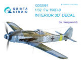 1/32 Quinta Studio FW 190D-9 3D-Printed Interior (for Hasegawa) 32061