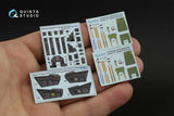 1/48 Quinta Mirage 2000-5B full set 3D-Printed Interior (for Kinetic kit) 48118