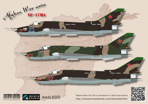 1/48 Quinta Studio Decal Su-17M4 (Afghan war series) MMD48005