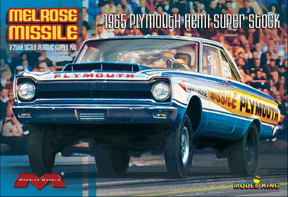 1/25 Moebius Melrose Missile 1965 Plymouth Belvedere A990 Hemi Super Stock Drag Race Car (Ltd Prod) 1229