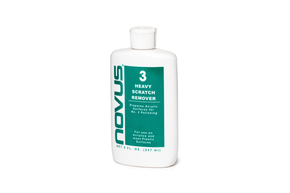 Novus Plastic #3 heavy scratch remover