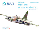 1/32 Su-25UB 3D-Printed & coloured Interior on decal paper (for Trumpeter kit) 32006