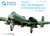 1/32 Quinta Studio A-10A 3D-Printed Interior (for Trumpeter kit) 32008