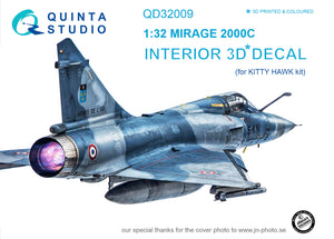 1/32 Mirage 2000C 3D-Printed Interior (for Kitty Hawk) 32009