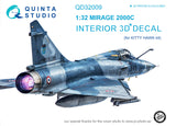 1/32 Mirage 2000C 3D-Printed Interior (for Kitty Hawk) 32009