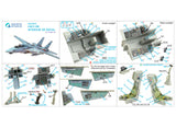 1/32 Quinta Studio F-14D 3D-Printed Interior (for Trumpeter kit) 32033