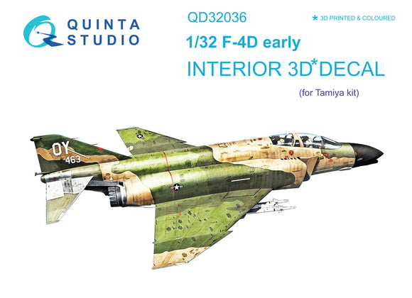 1/32 F-4D 3D-Printed Interior (for Tamiya kits) 32036