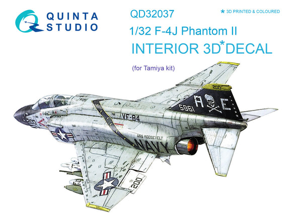 1/32 Quinta Studio F-4J 3D-Printed Interior (for Tamiya kit) 32037