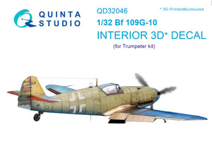 1/32 Quinta Studio Bf 109G-10 3D-Printed Interior (for Trumpeter) 32046