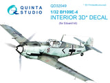 1/32 Quinta Studio Bf 109E-4 3D-Printed Interior (for Eduard kit) 32049