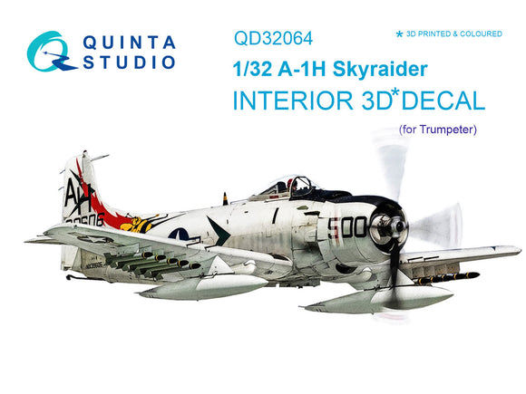 1/32 Quinta Studio A-1H 3D-Printed Interior (for Trumpeter kit) 32064