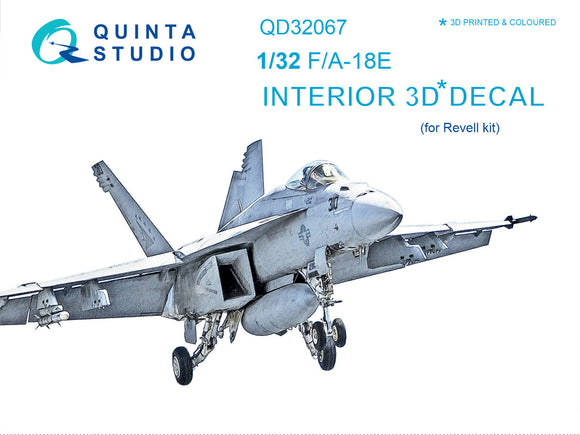1/32 Quinta Studio F/A-18E Super Hornet 3D-Printed Interior (for Revell kit) 32067
