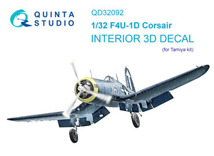 1/32 Quinta Studio F4U-1D  Corsair 3D-Printed Interior (for Tamiya) 32092