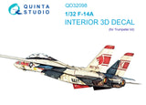 1/32 Quinta Studio F-14A 3D-Printed Interior (for Trumpeter kit) 32098
