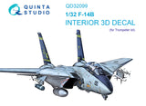 1/32 Quinta Studio F-14B 3D-Printed Interior (for Trumpeter kit) 32099