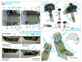 1/32 Quinta Studio F/A-18F late / EA-18G Hornet 3D-Printed Interior (for Trumpeter kit) 32100