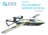 1/32 Quinta Studio Ju EF 126/EF 127 3D-Printed Interior (for Das Werk) 32105
