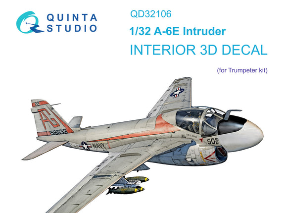 1/32 Quinta Studio A-6E Intruder 3D-Printed Interior (for Trumpeter kit) 32106
