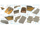 1/32 Quinta Studio Pfalz D.III 3D-Printed Interior (for Roden kit) 32112