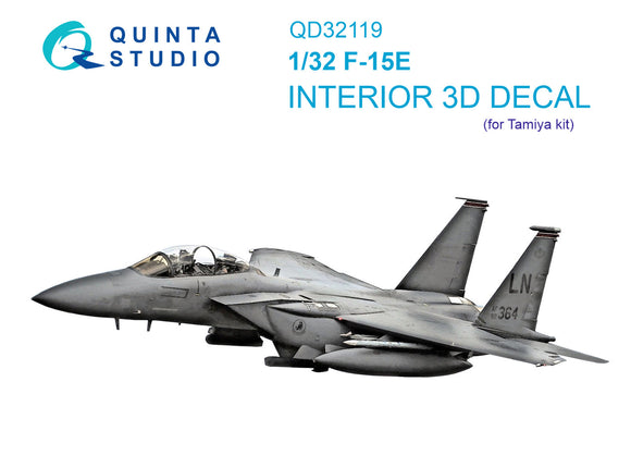 1/32 Quinta Studio F-15E 3D-Printed Interior (for Tamiya kit) 32119