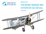 1/32 Quinta Studio Gloster Gladiator Mk I 3D-Printed Interior (for ICM kit) 32134