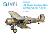 1/32 Quinta Studio Gloster Gladiator Mk II 3D-Printed Interior (for ICM kit) 32135