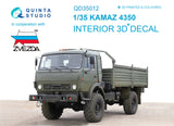 1/35 Quinta Studio KAMAZ 4350 Mustang Family 3D-Printed Interior (for Zvezda kits) 35012