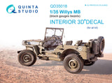 1/35 Quinta Studio Willys MB 3D-Printed Interior (for all kit) 35018