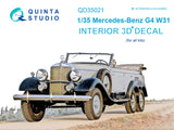 1/35 Quinta Studio Mercedes-Benz G4 W31 3D-Printed Interior (for all kits) 35021