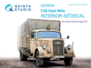 1/35 Quinta Studio Opel Blitz 3D-Printed Interior (for Cyber-hobby/Dragon kit) 35024