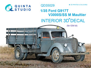 1/35 Quinta Studio Ford G917T / v3000s 3D-Printed Interior (for all kit) 35029