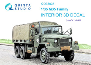 1/35 Quinta Studio M35 Family 3D-Printed Interior (for ICM kit) 35037