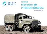 1/35 Quinta Studio US White 666 3D-Printed Interior (for ICM kit) 35038