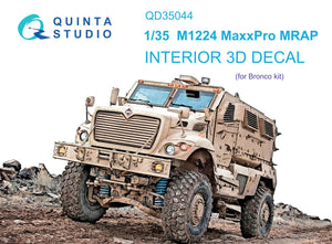 1/35 Quinta Studio M1224 MaxxPro MRAP 3D-Printed Interior (for Bronco kit) 35044