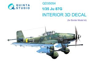1/35 Quinta Studio Ju 87G 3D-Printed Interior (for Border) 35054