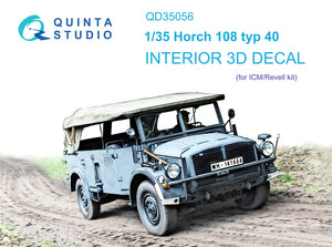 1/35 Quinta Studio Horch 108 typ 40 3D-Printed Interior (for ICM kit) 35056