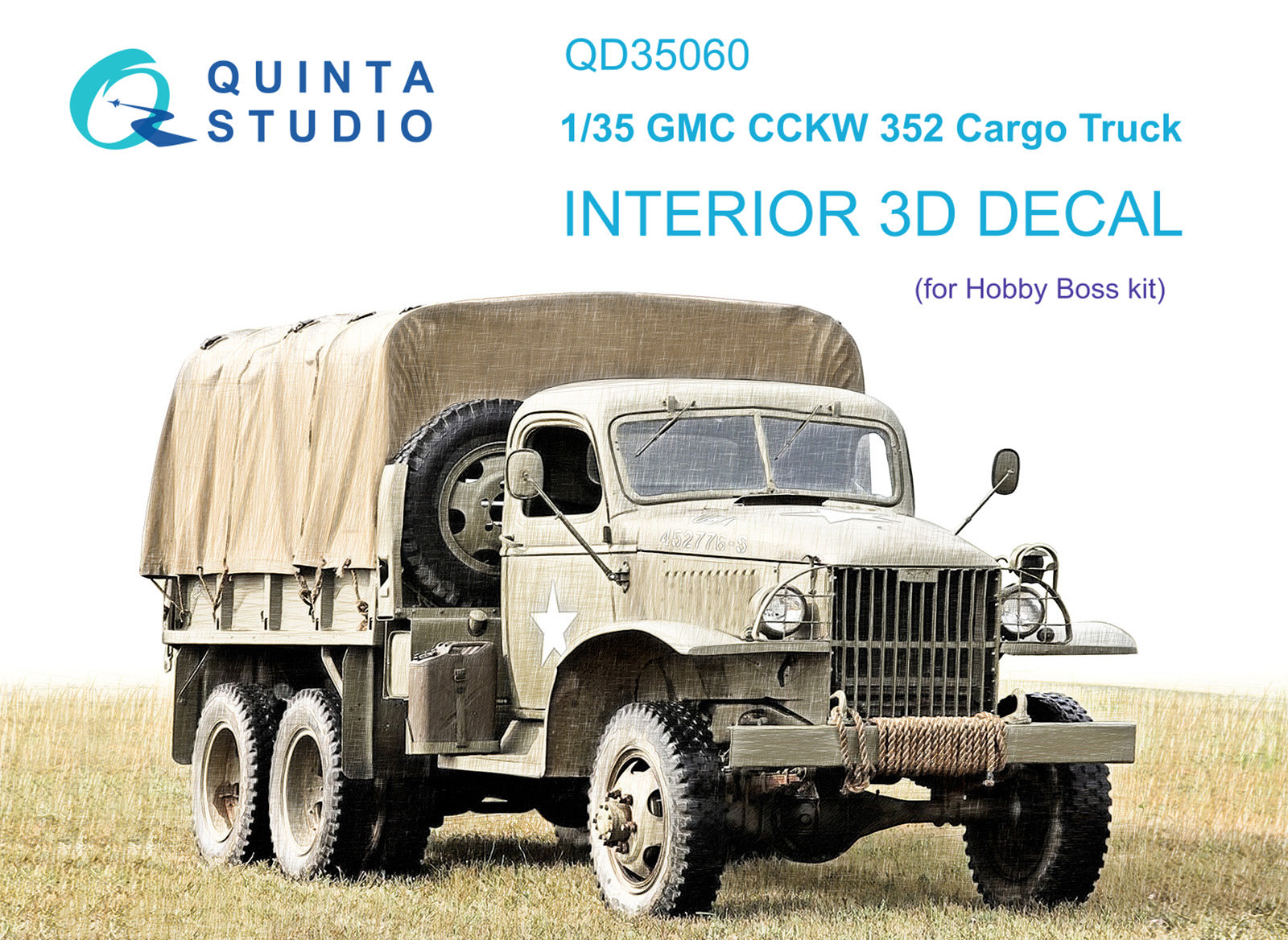 1/35 Quinta Studio GMC CCKW 352 Cargo Truck 3D-Printed