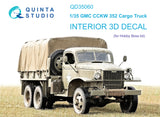 1/35 Quinta Studio GMC CCKW 352 Cargo Truck 3D-Printed Interior (for Hobby Boss kit) 35060