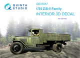 1/35 Quinta Studio ZiS-5 Family 3D-Printed Interior (for All kits) 35067
