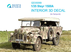 1/35 Quinta Studio Steyr 1500A 3D-Printed Interior (for Tamiya kits) 35069